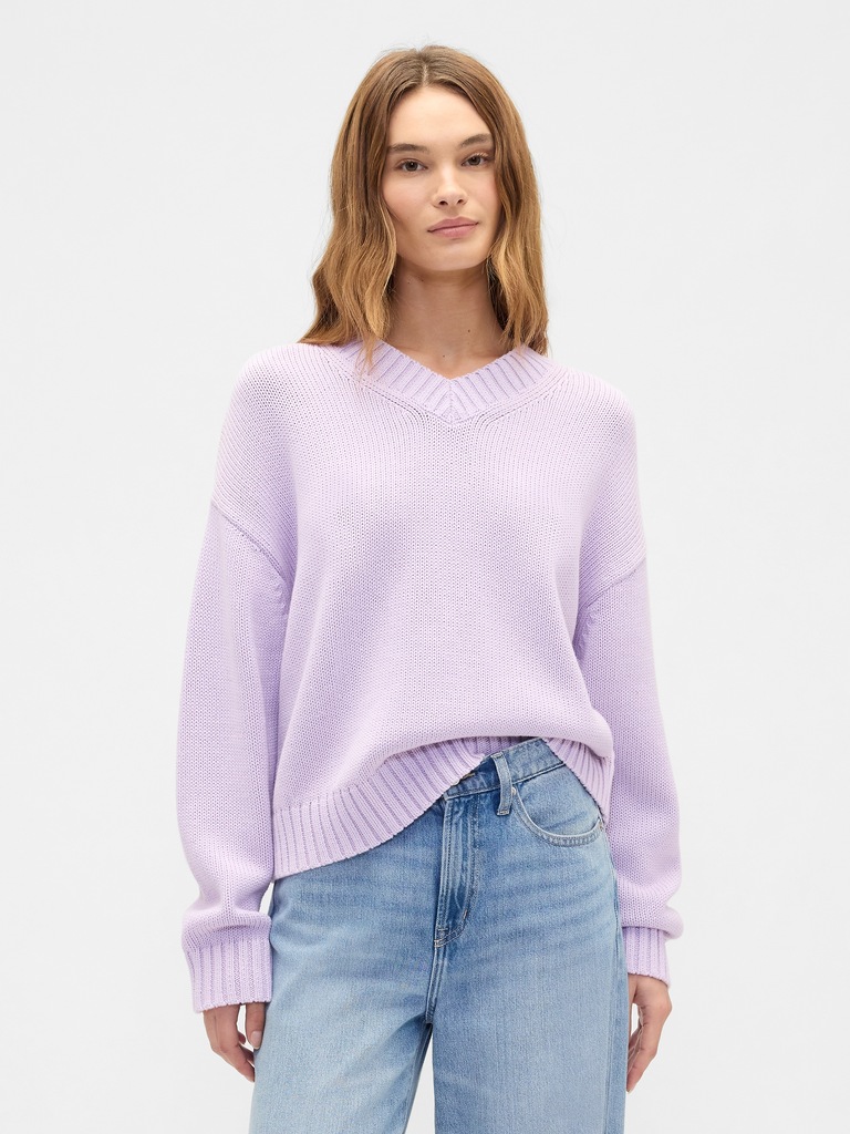 Oversized V-Neck Sweater