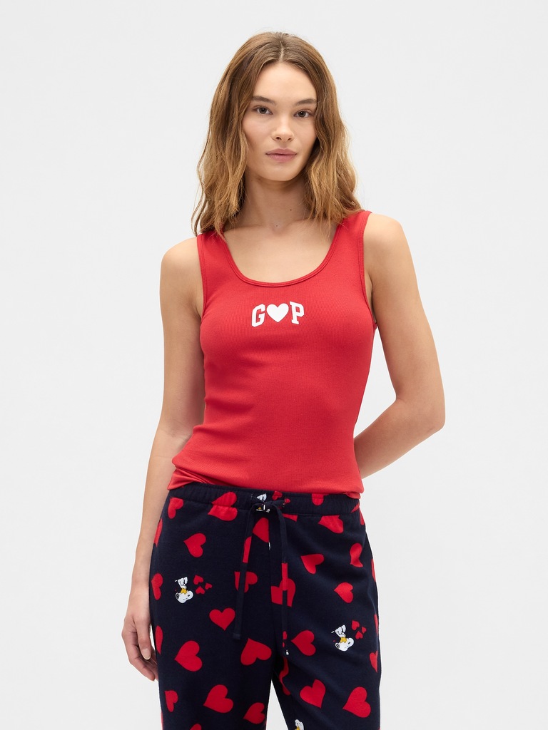 Gap Logo Ribbed Tank Top