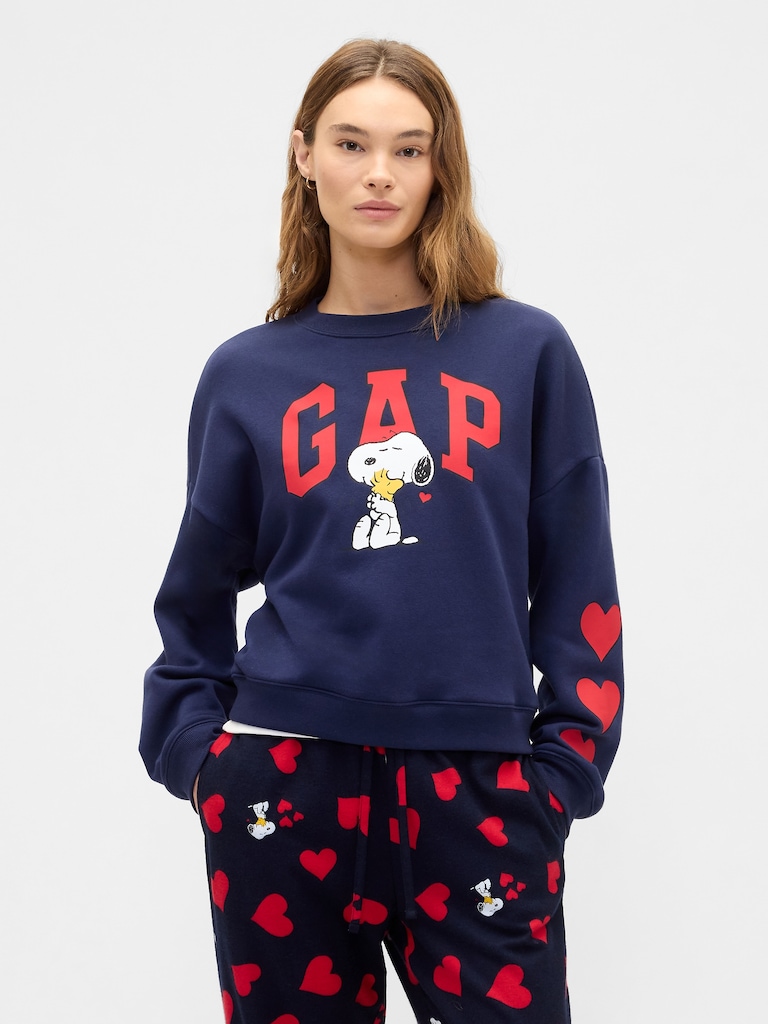 Peanuts Oversized Wedge Gap Logo Sweatshirt