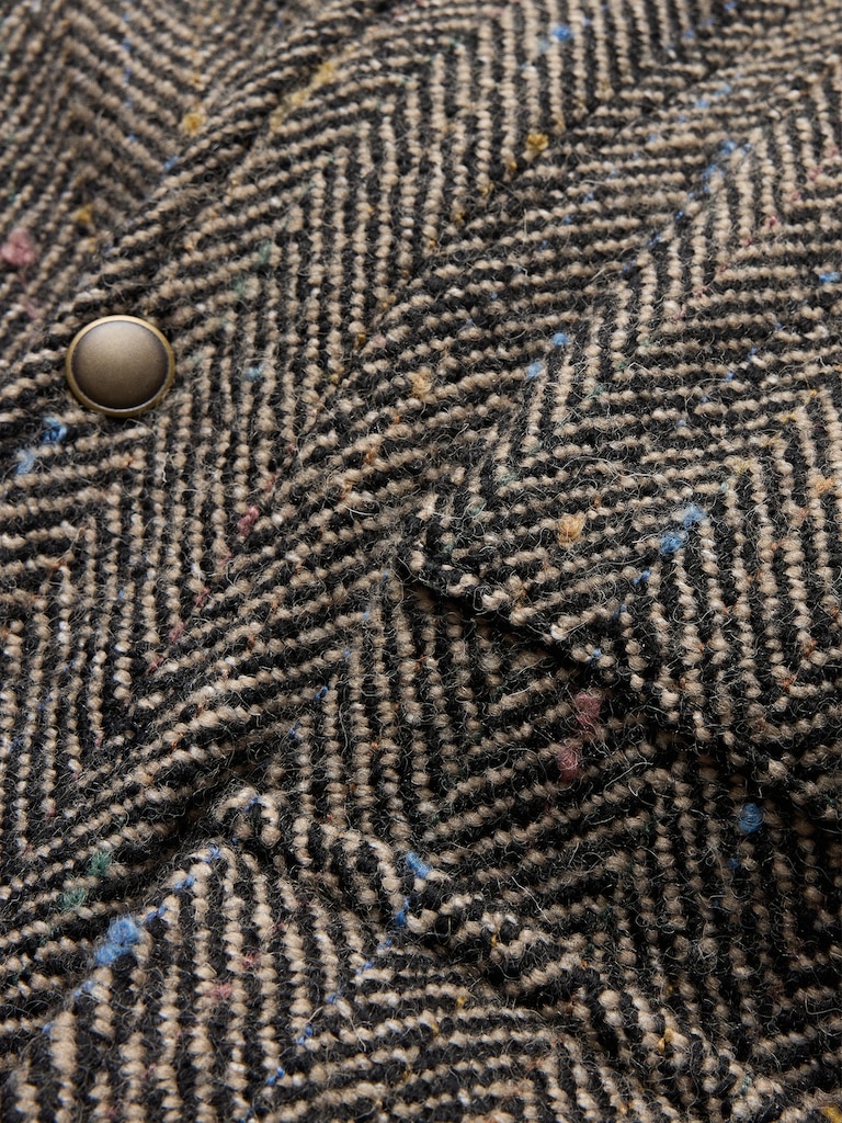 Herringbone Tweed Parka