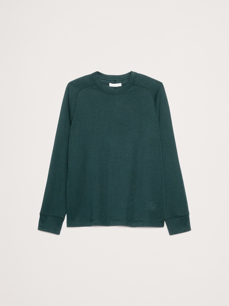 Slub Double-Knit Crew-Neck T-Shirt