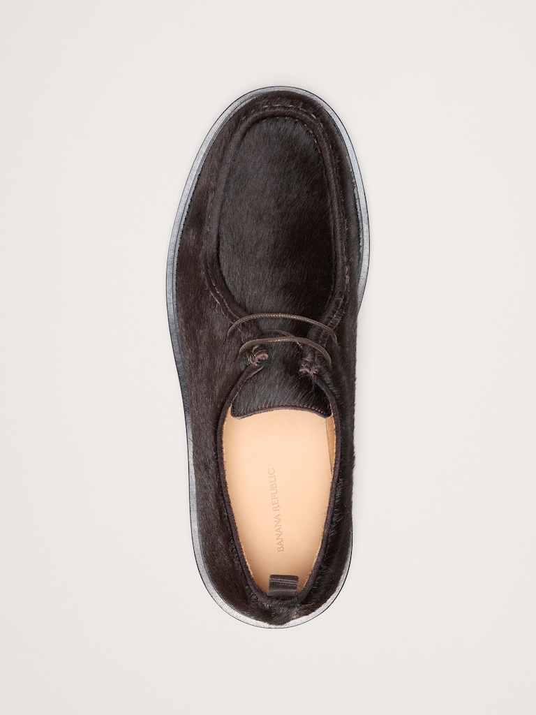 Italian Haircalf Leather Derby Shoe