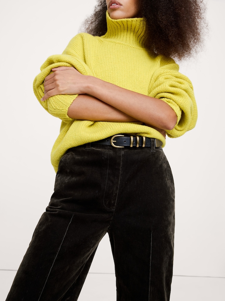 High-Rise Super Flare Flocked Pant