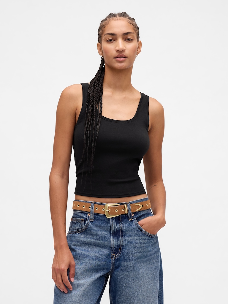 Suede Grommet Belt
