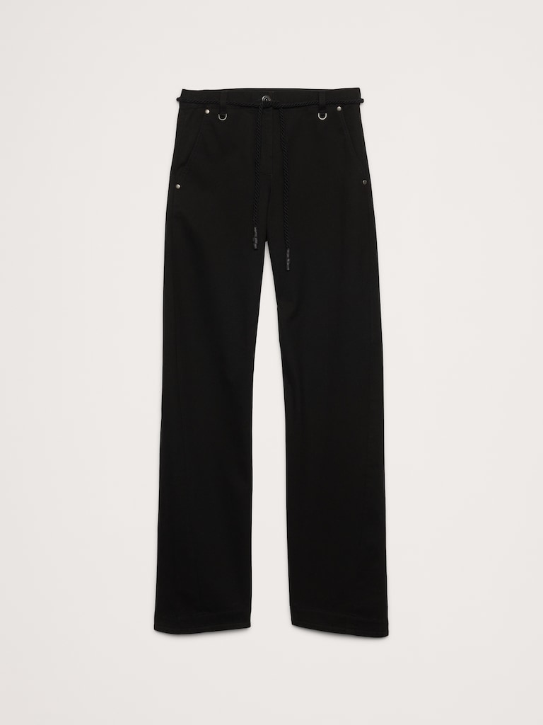 Mid-Rise Twisted Straight Pant