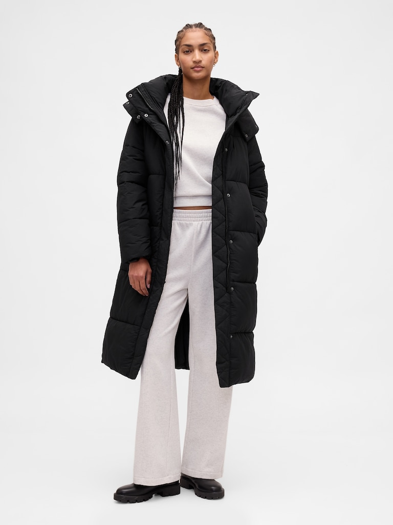 Belted Puffer Coat