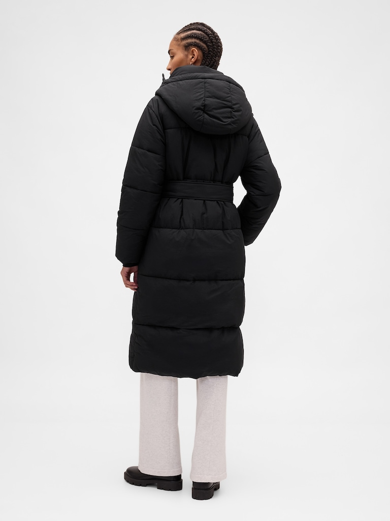 Belted Puffer Coat