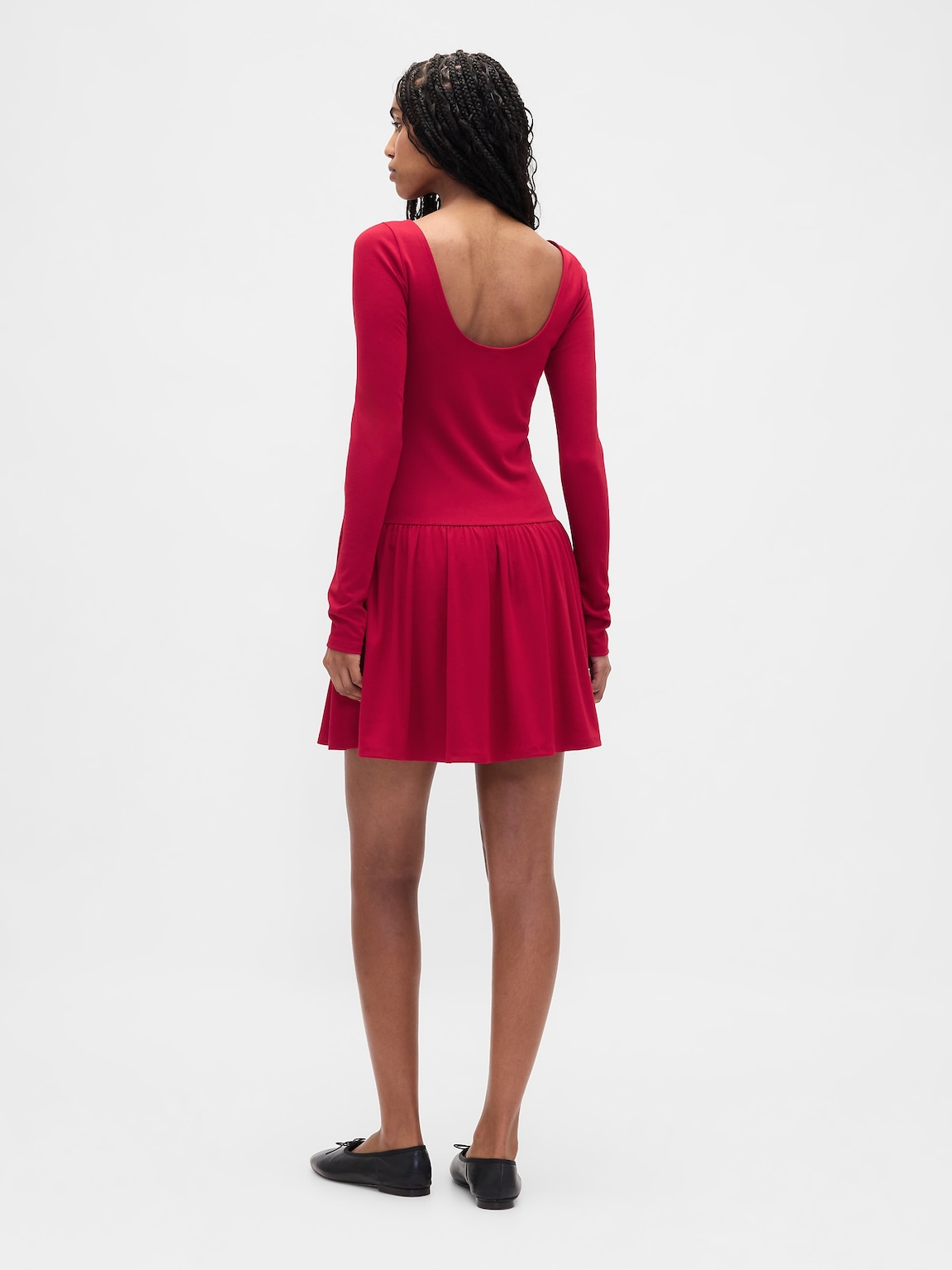 Drop-Waist Mini Dress