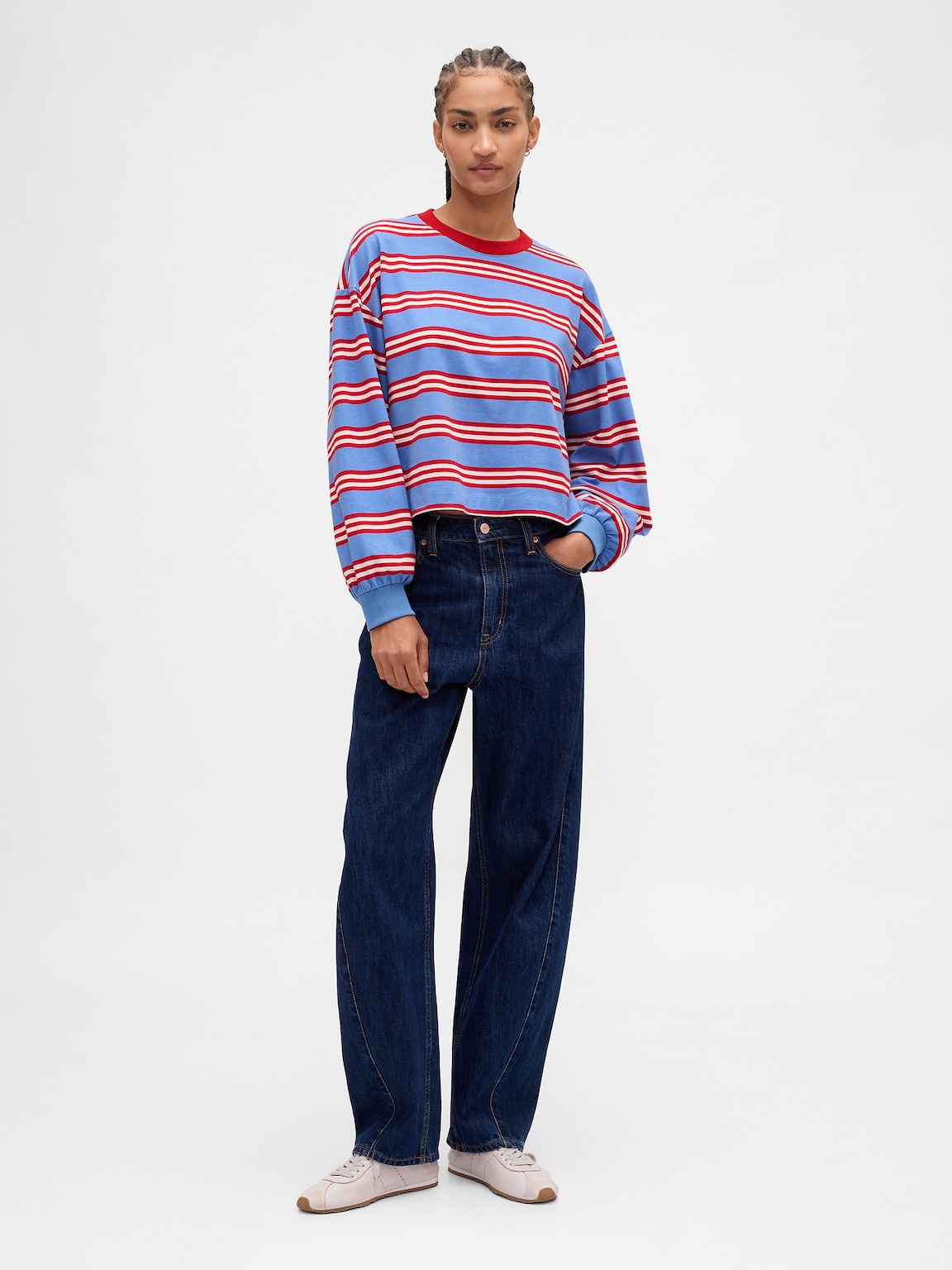 Organic Cotton VintageSoft Crop Sweatshirt