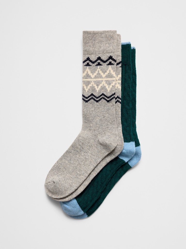 Cozy Trouser Sock Gift Set (2 Pack)