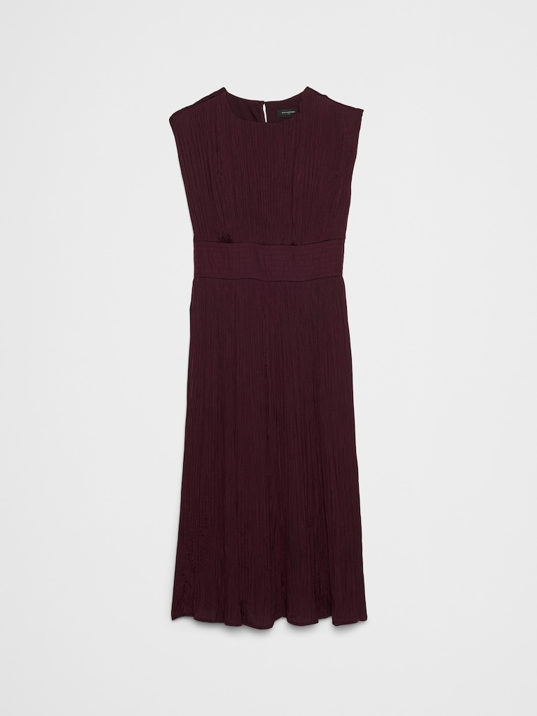 Cap-Sleeve Midi Dress