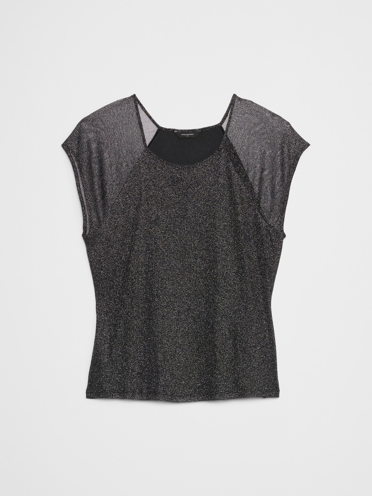 Lurex Mesh Top