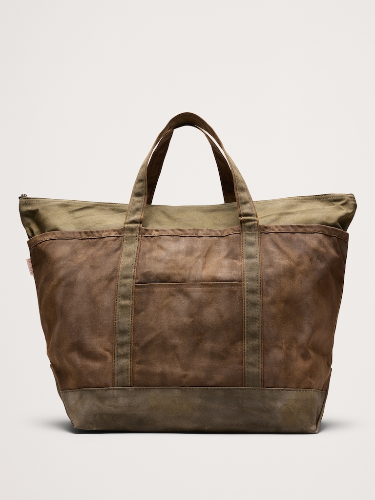 Waxed Canvas Tote by CB Station