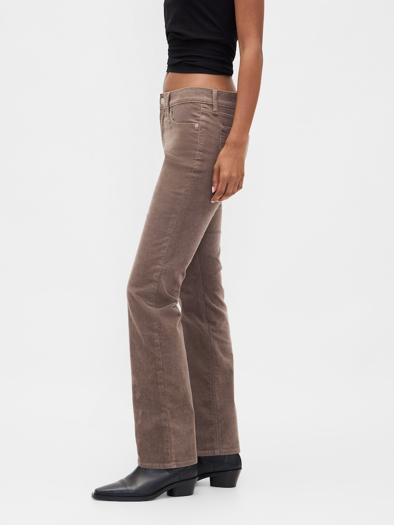 Low Rise Corduroy '90s Slim Straight Pants