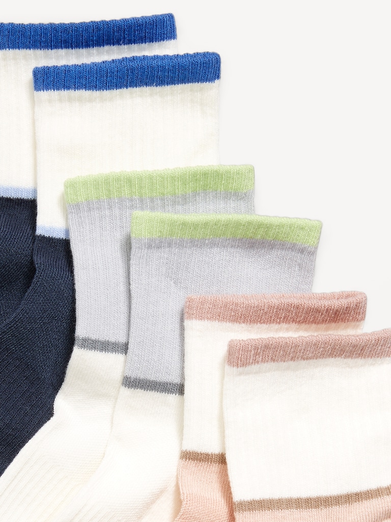 Athletic Quarter Crew Sock 3-Pack for Women