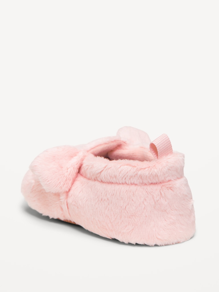 Velour Critter Slippers for Baby