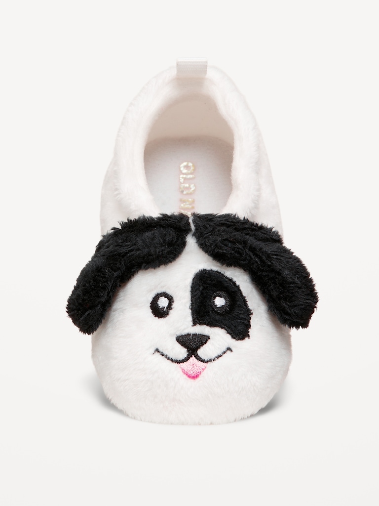 Velour Critter Slippers for Baby