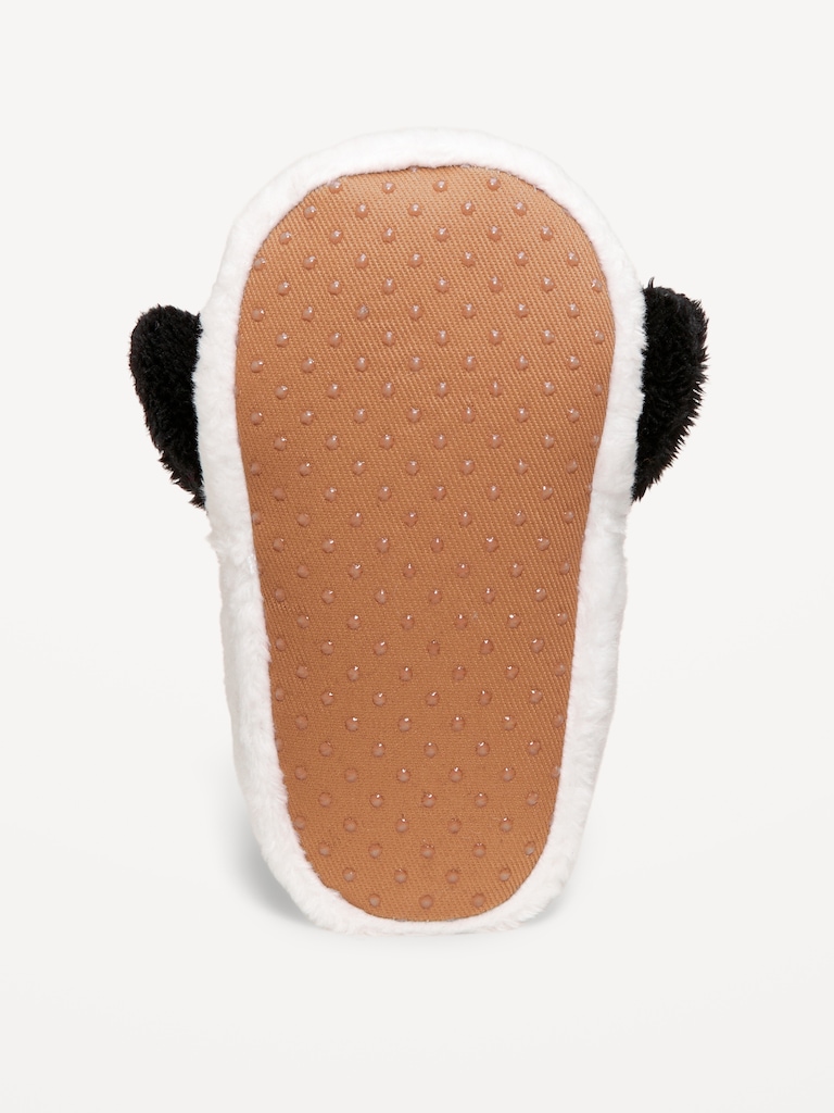 Velour Critter Slippers for Baby