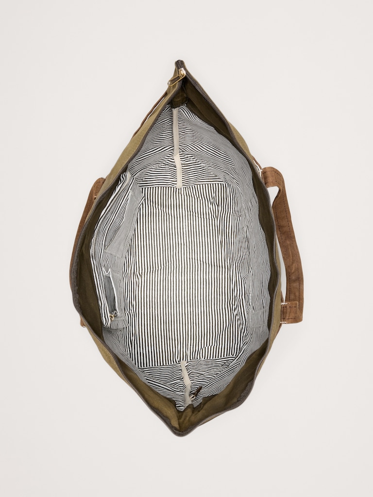 Waxed Canvas Tote by CB Station