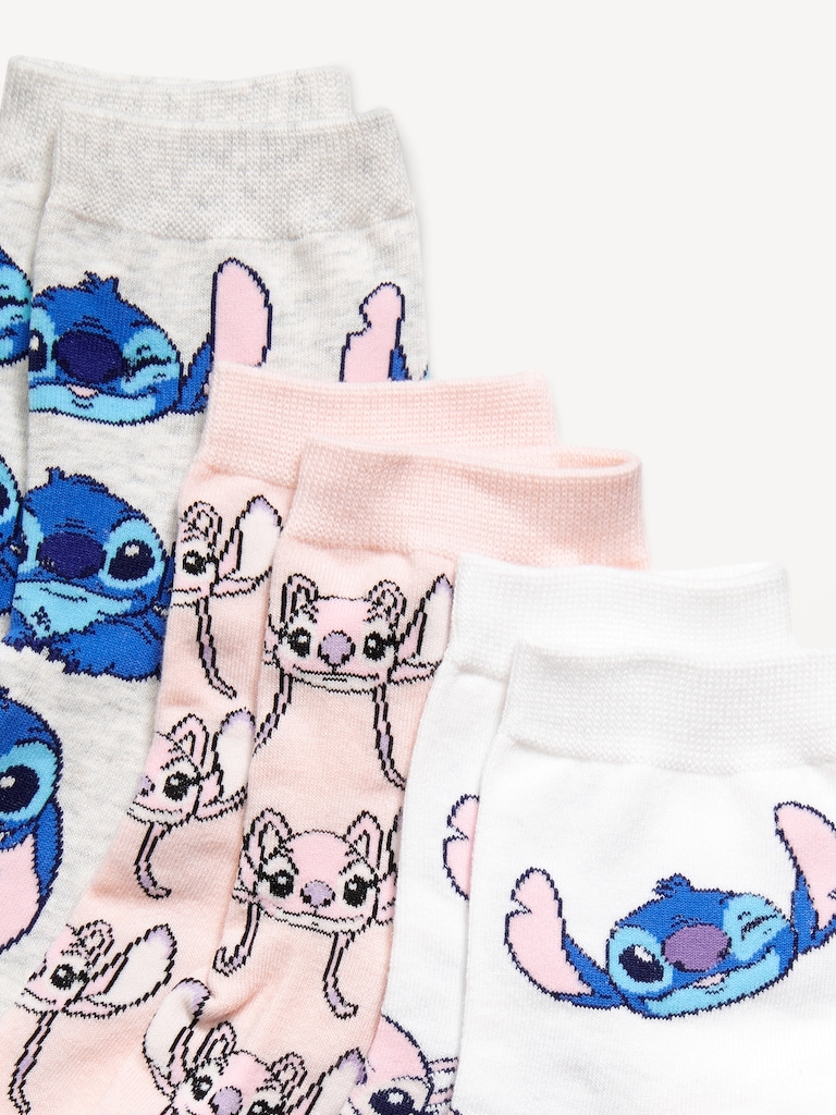 Disney© 3-Pack Novelty Quarter Crew Socks for Women