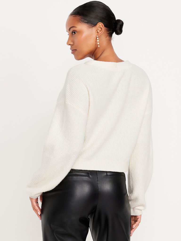 Cardigan à col en V SoSoft avec boucles à l’avant