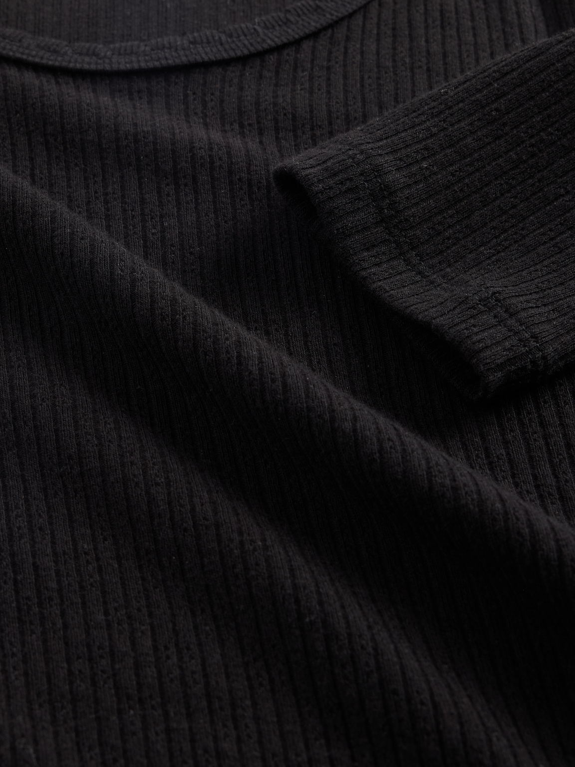 Pointelle Rib T-Shirt