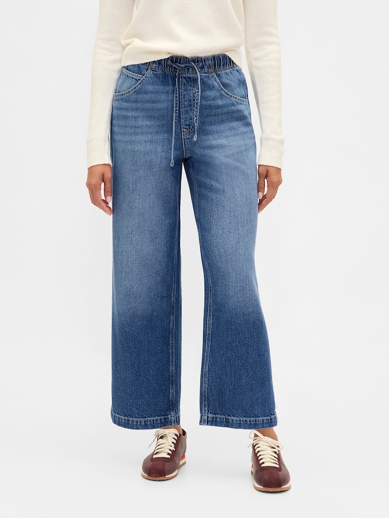 Low Slung UltraSoft Relaxed Crop Jeans