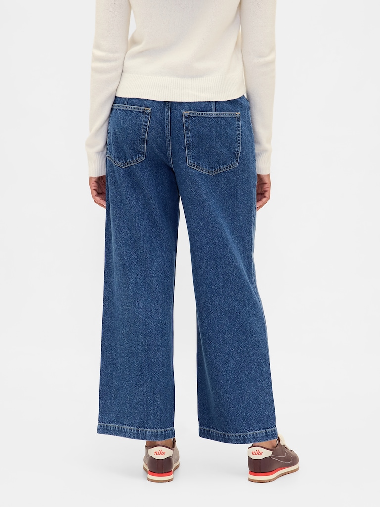 Low Slung UltraSoft Relaxed Crop Jeans