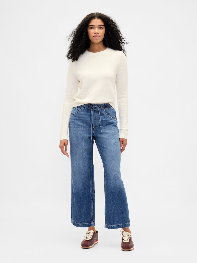 Low Slung UltraSoft Relaxed Crop Jeans