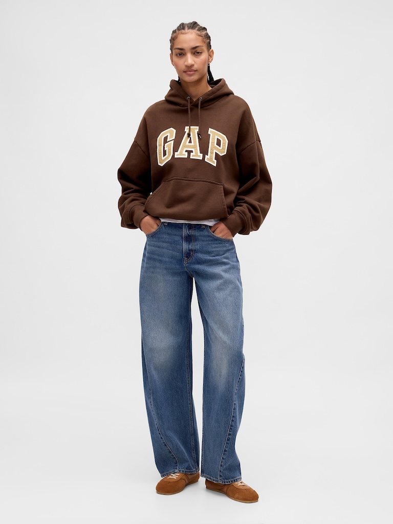 Extra Heavyweight French Terry Oversized Logo Hoodie