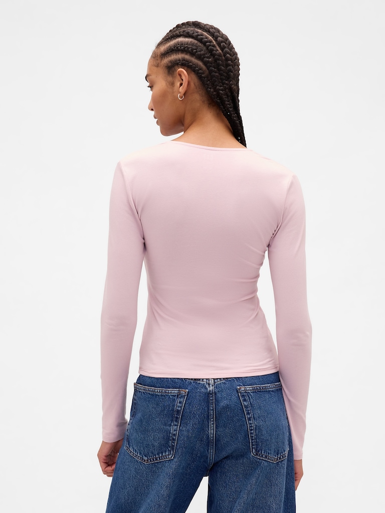 CloseKnit Jersey V-Neck T-Shirt