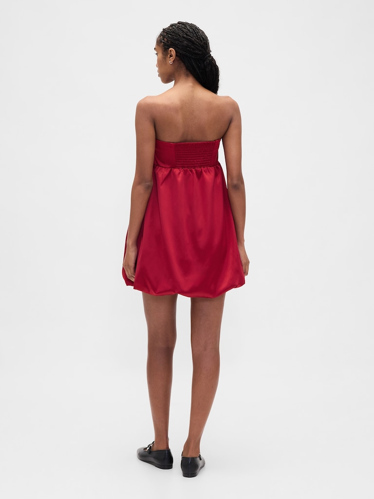 Poplin Bubble Mini Dress