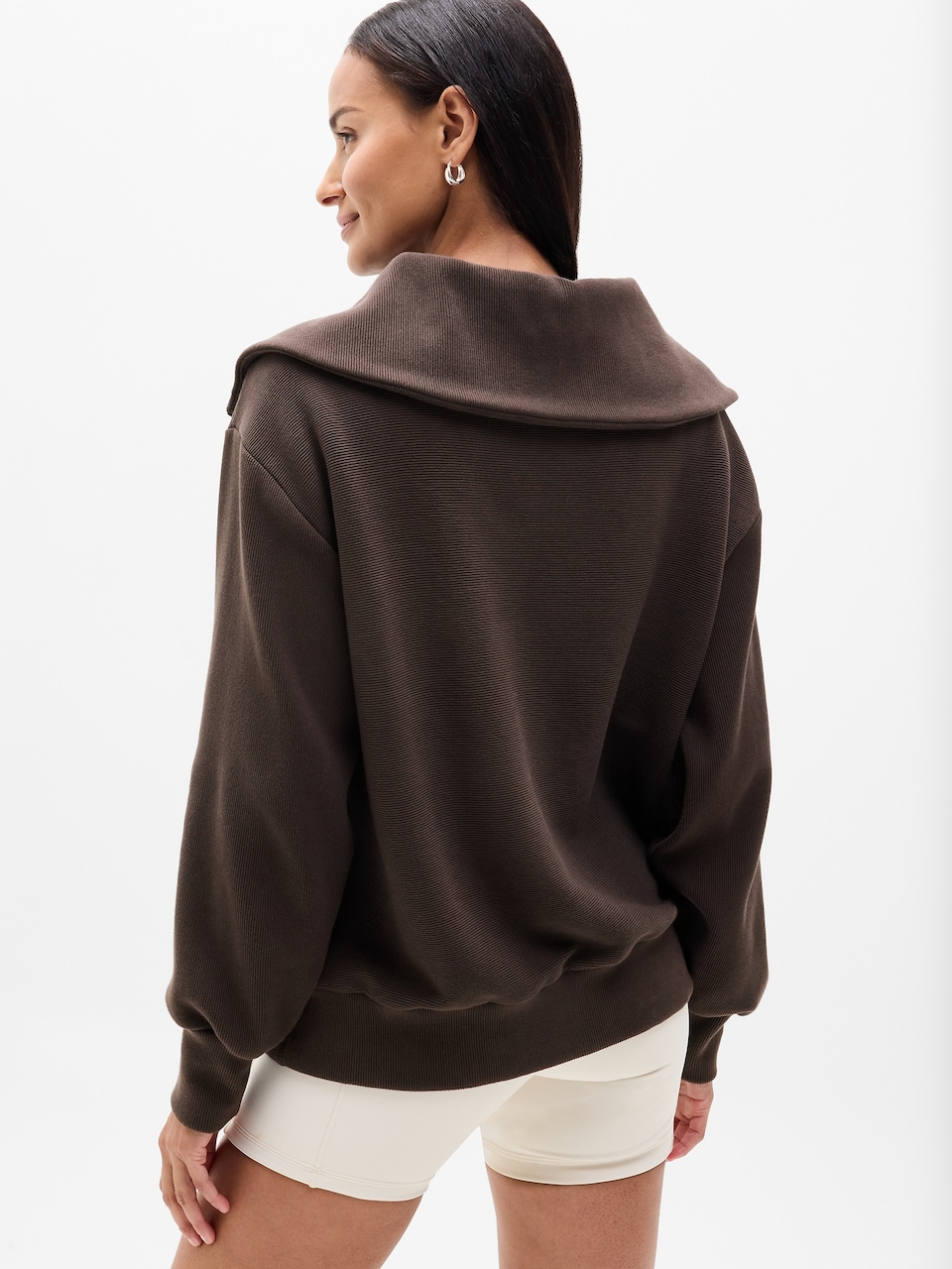 Ottoman Rib 1/4 Zip Sweatshirt