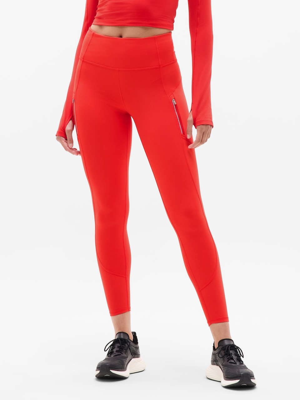 V-Neck Hardware One-Piece Swimsuit