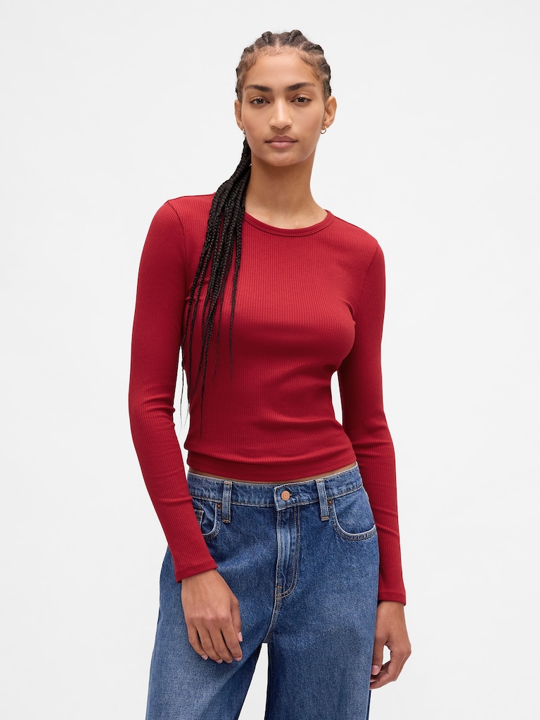 Modern Rib Crop T-Shirt