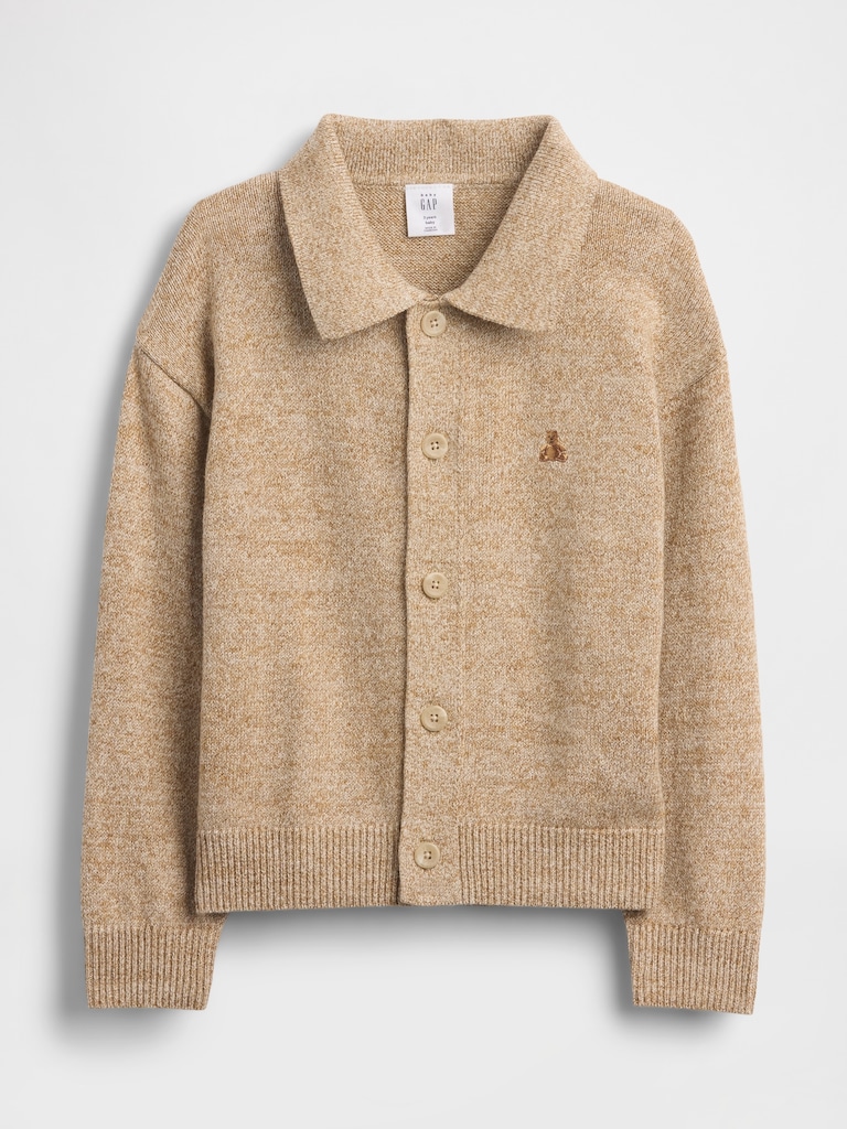 Baby & Toddler Collared Button-Front Sweater