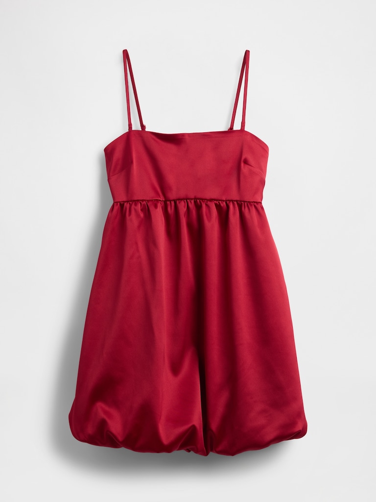 Poplin Bubble Mini Dress