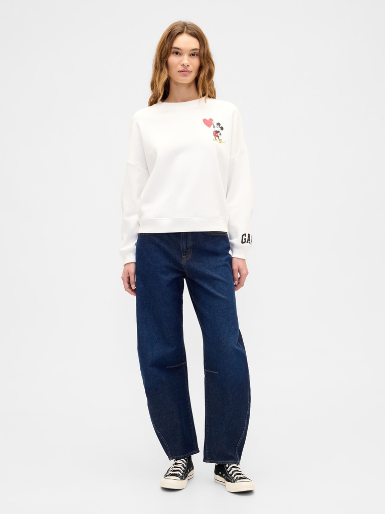 Gap × Disney Oversized Wedge Crewneck Sweatshirt