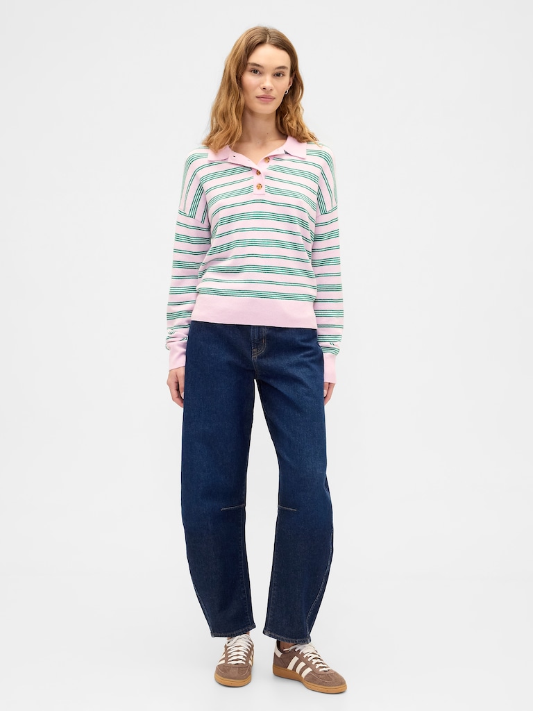 CashSoft Relaxed Sweater Polo Shirt