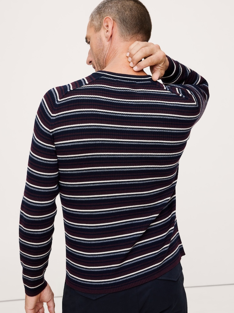 Slim Merino Ribbed Sweater
