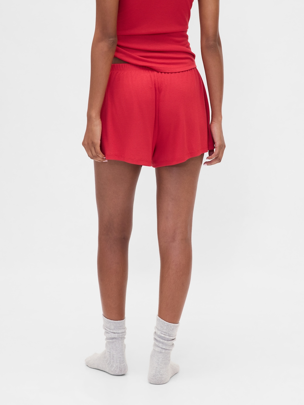 Mini Rib Relaxed PJ Shorts
