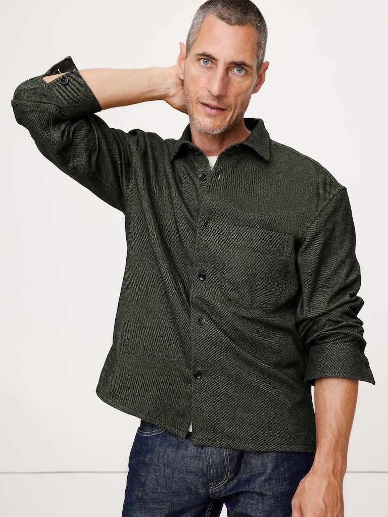 Relaxed-Fit Flannel Overshirt