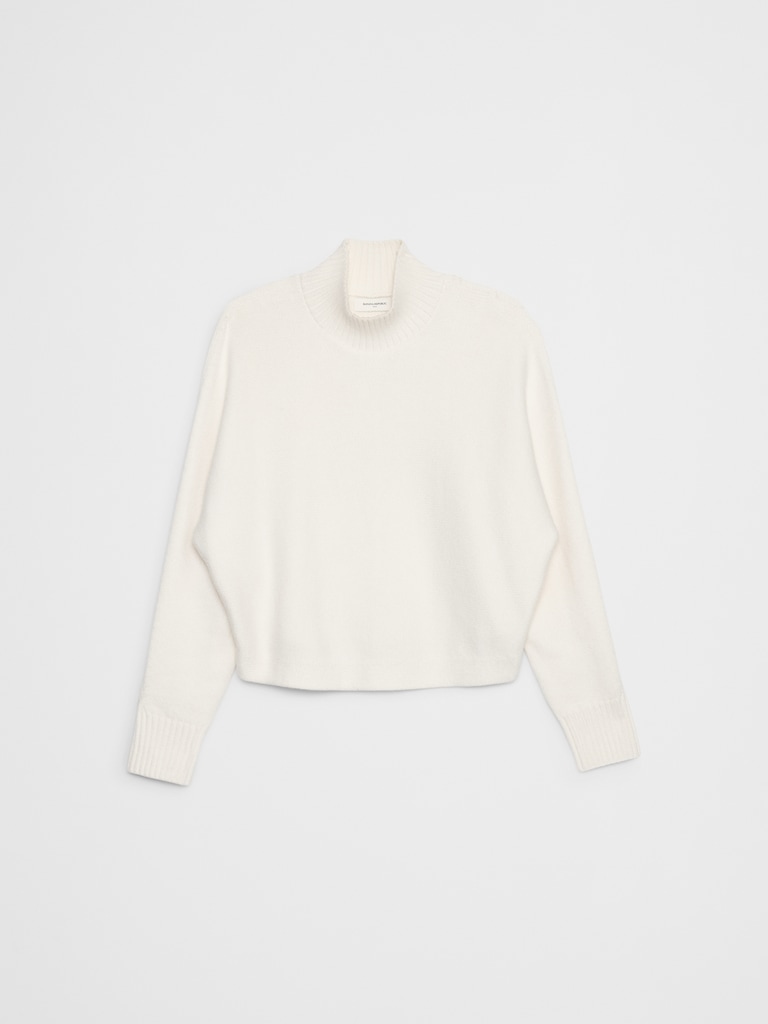 Oversized Turtleneck Cropped Sweater