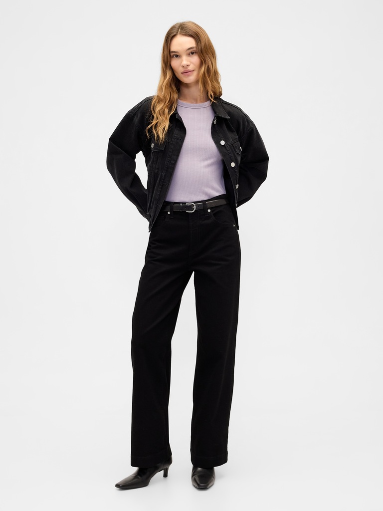 Ribbed Crewneck T-Shirt