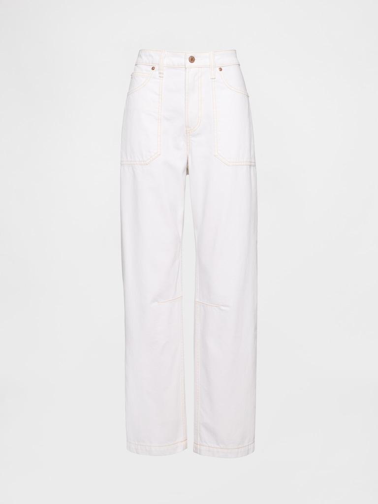 Curvy High Rise Barrel Jeans