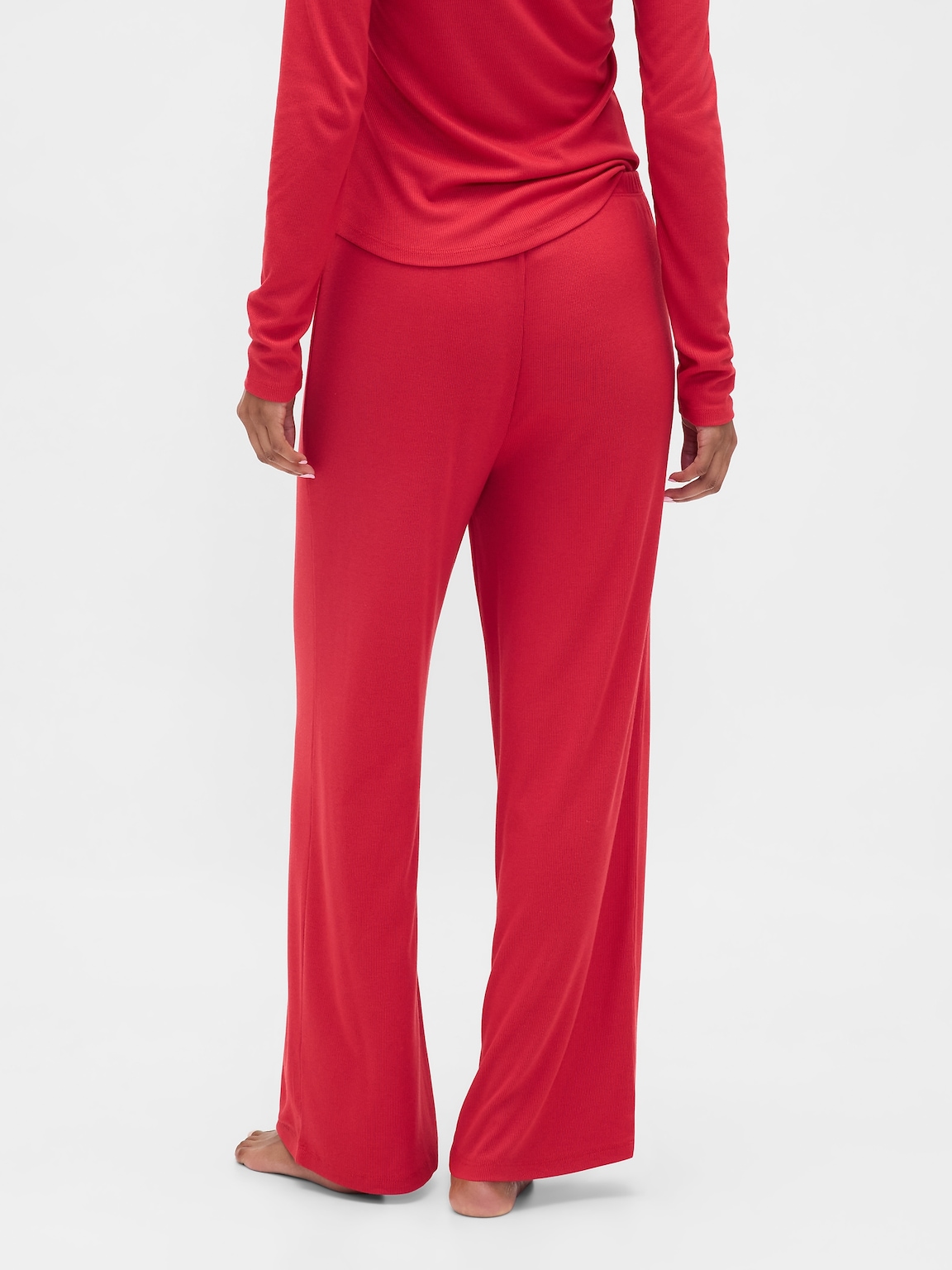 Mini Rib Wide-Leg PJ Pants