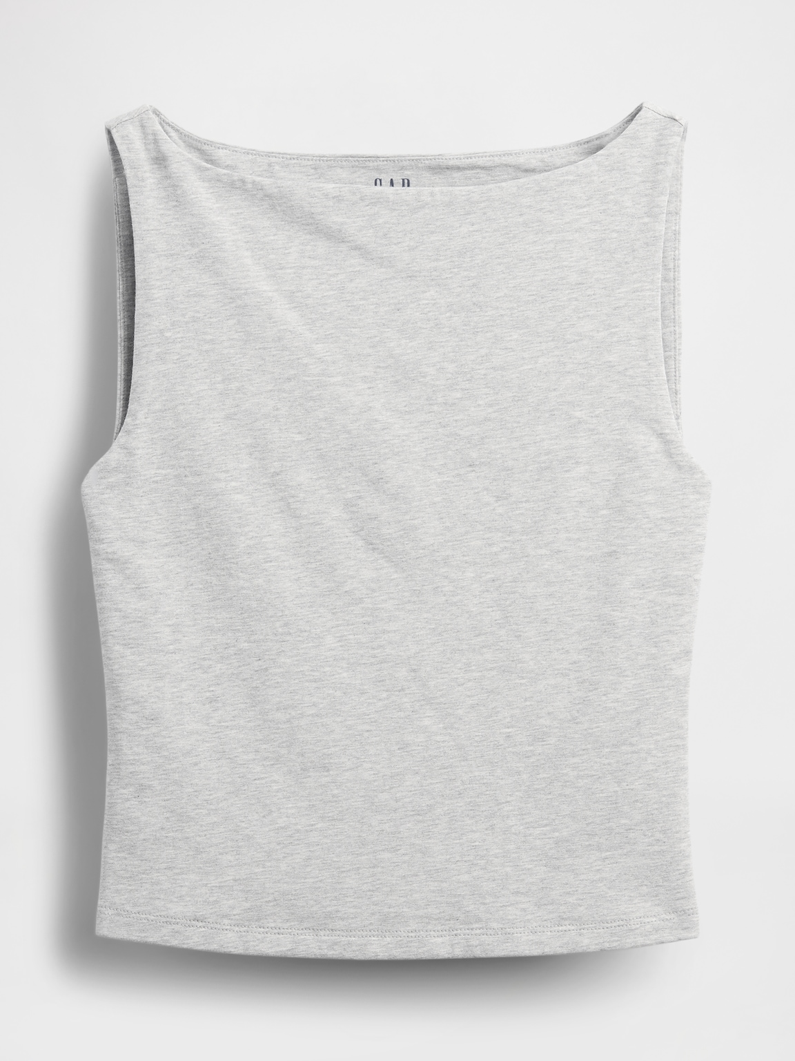 CloseKnit Jersey Boatneck Crop Tank Top