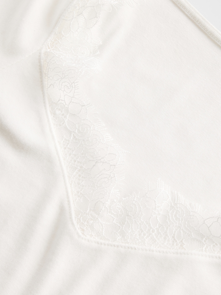 Modern Lace-Trim Top