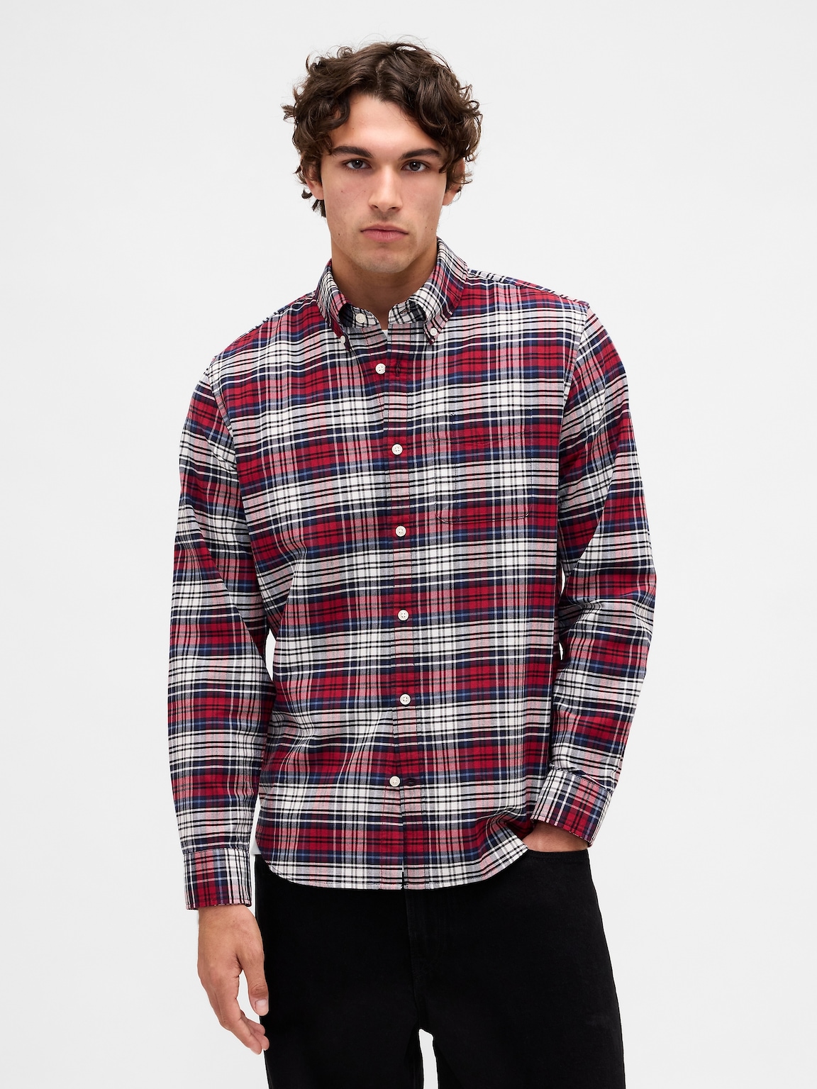 Plaid Oxford Shirt