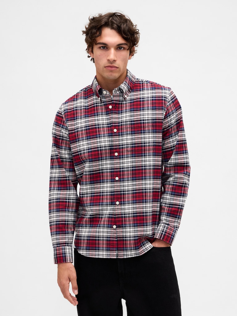 Plaid Oxford Shirt